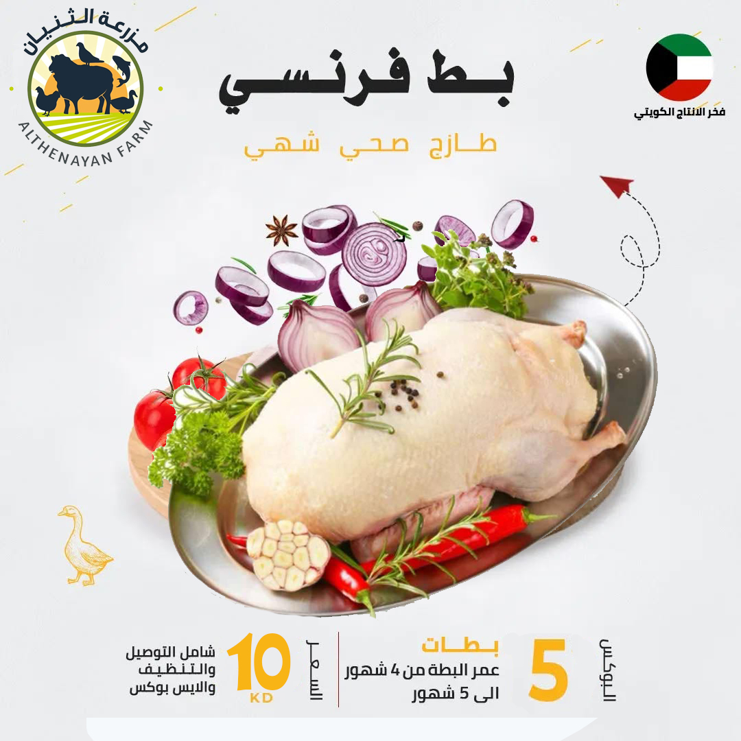 بوكس 5 بطات فرنسي عمر 4 - 5 شهور
